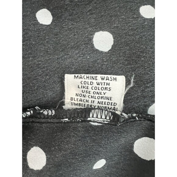 JENNIFER & GRACE Blouse Plus Size 3X Black White Sleeveless Pleated Ruffled Top - Picture 10 of 10